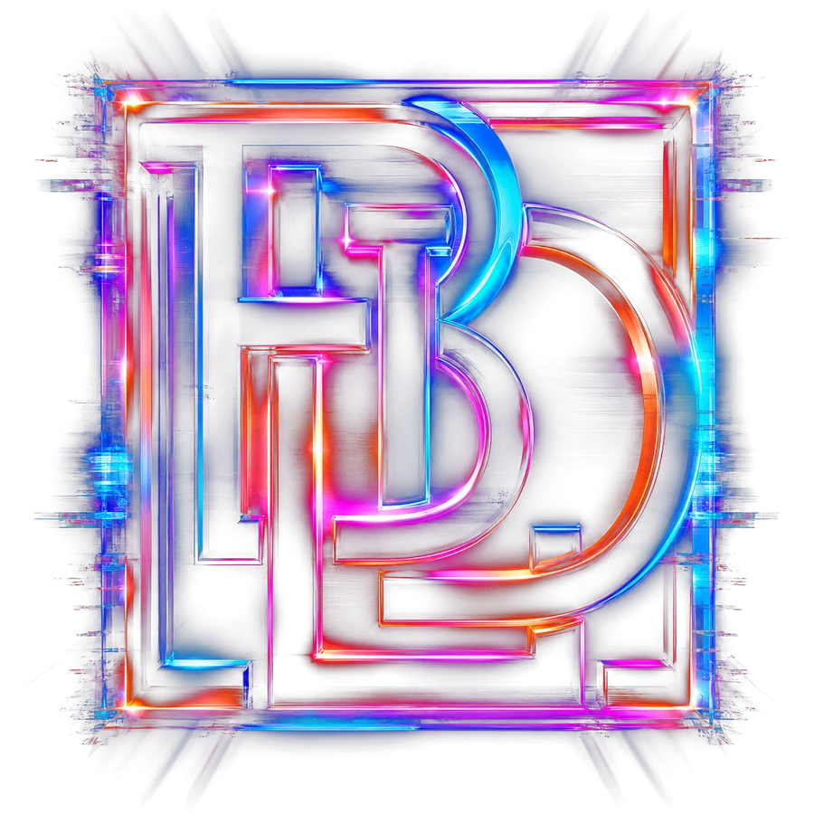 BLD MANAGEMENT neon monogram